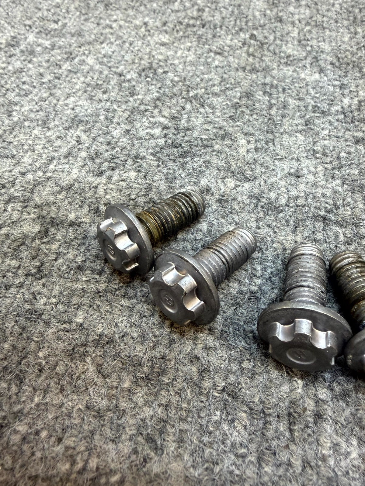 2017-2023 TESLA MODEL Y/3 EXTERNAL BATTERY BOLT NUT SET OF 4 OEM