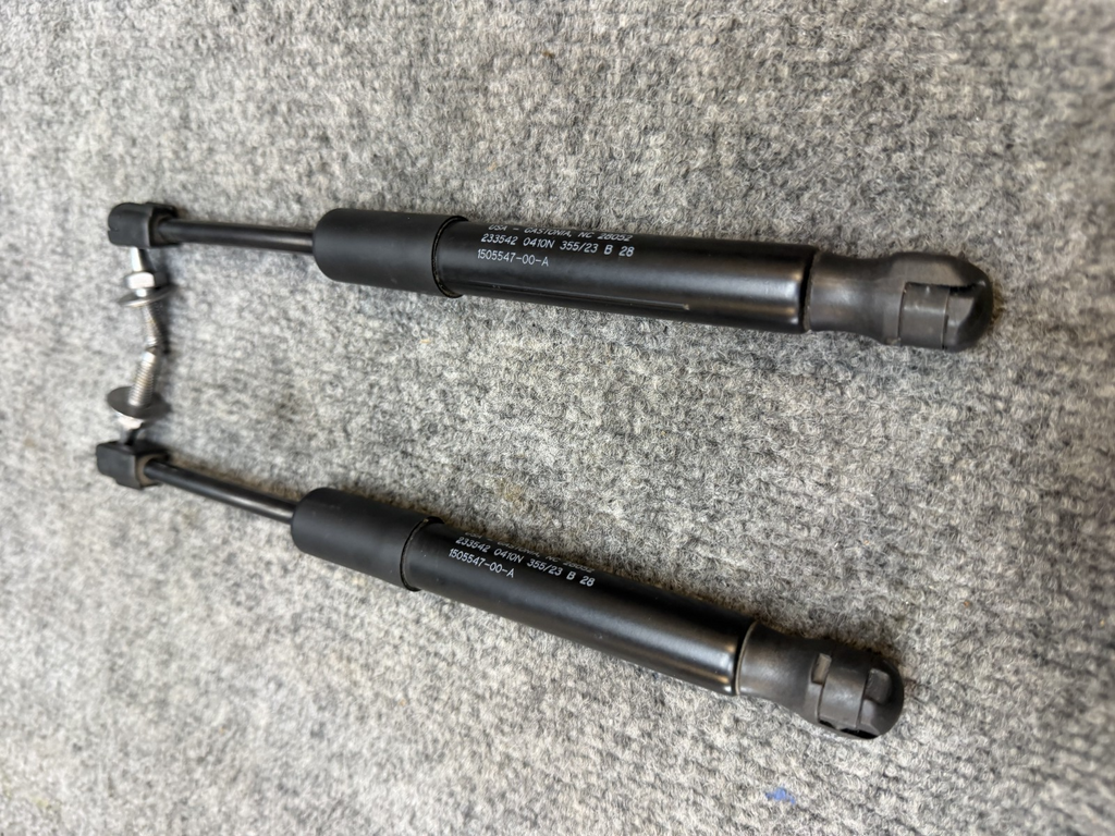 2020-2024 TESLA MODEL Y FRONT LEFT & RIGHT HOOD LIFT SHOCK STRUT OEM, 150554700A