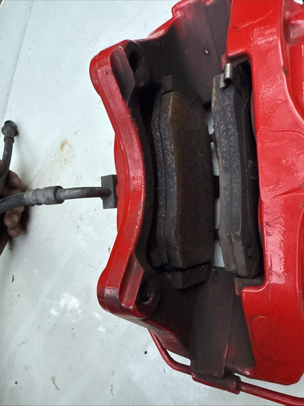 ♦️12-20 TESLA MODEL S REAR LEFT SIDE BRAKE CALIPER BREMBO RED OEM,  6006434-01-C