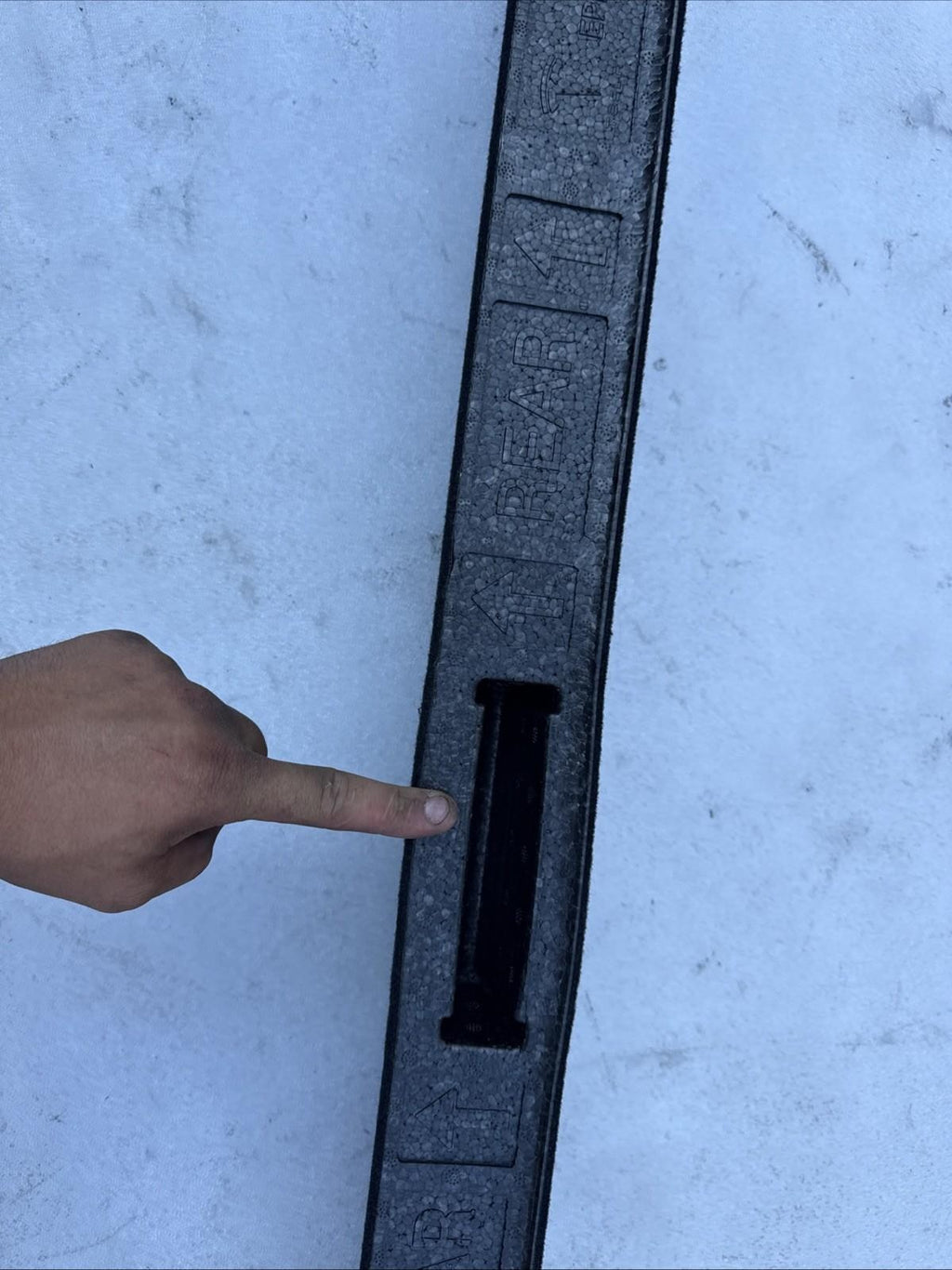 ♦️2016-2020 TESLA MODEL X REAR TRUNK BOOT PANEL FOAM GAP HIDER OEM, 1106432-00-B
