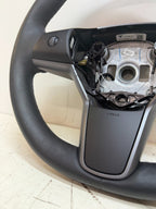 2017-2024 Tesla Model 3 / Y Steering Wheel Leather Black Heated OEM 1490214-00-B