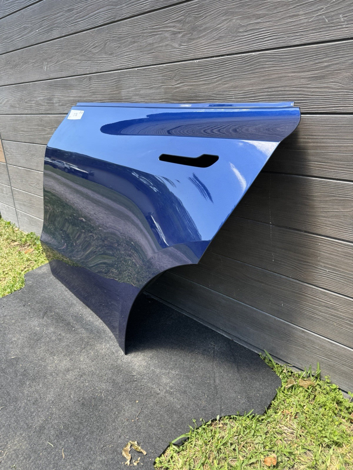 20-26 Tesla Model Y MY Rear Driver Side Door Shell Panel Left LH OEM Blue
