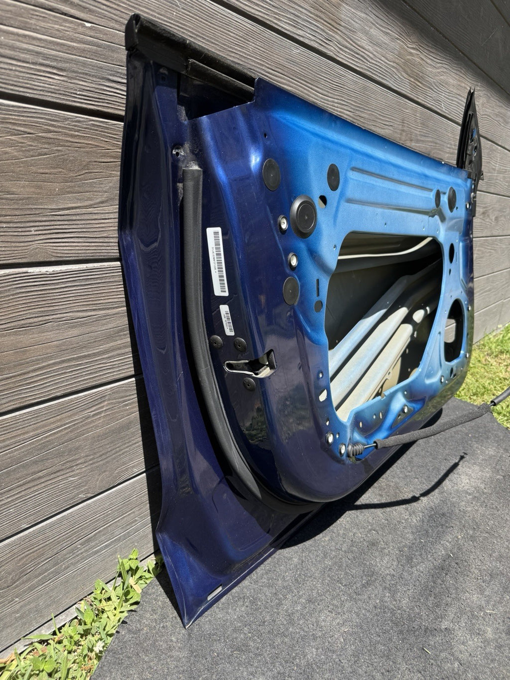 2018 - 2023 TESLA MODEL 3 FRONT LEFT DRIVER SIDE DOOR SHELL BLUE OEM