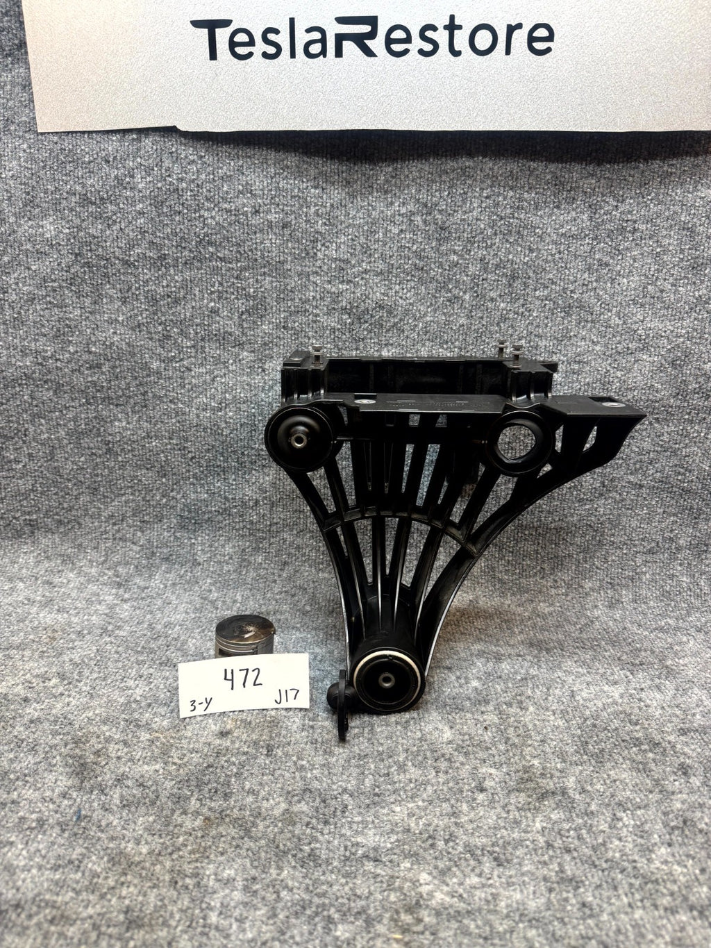 17-23 TESLA MODEL 3 AIR CONDITIONING COMPRESSOR PUMP MOUNT BRACKET OEM,166701400