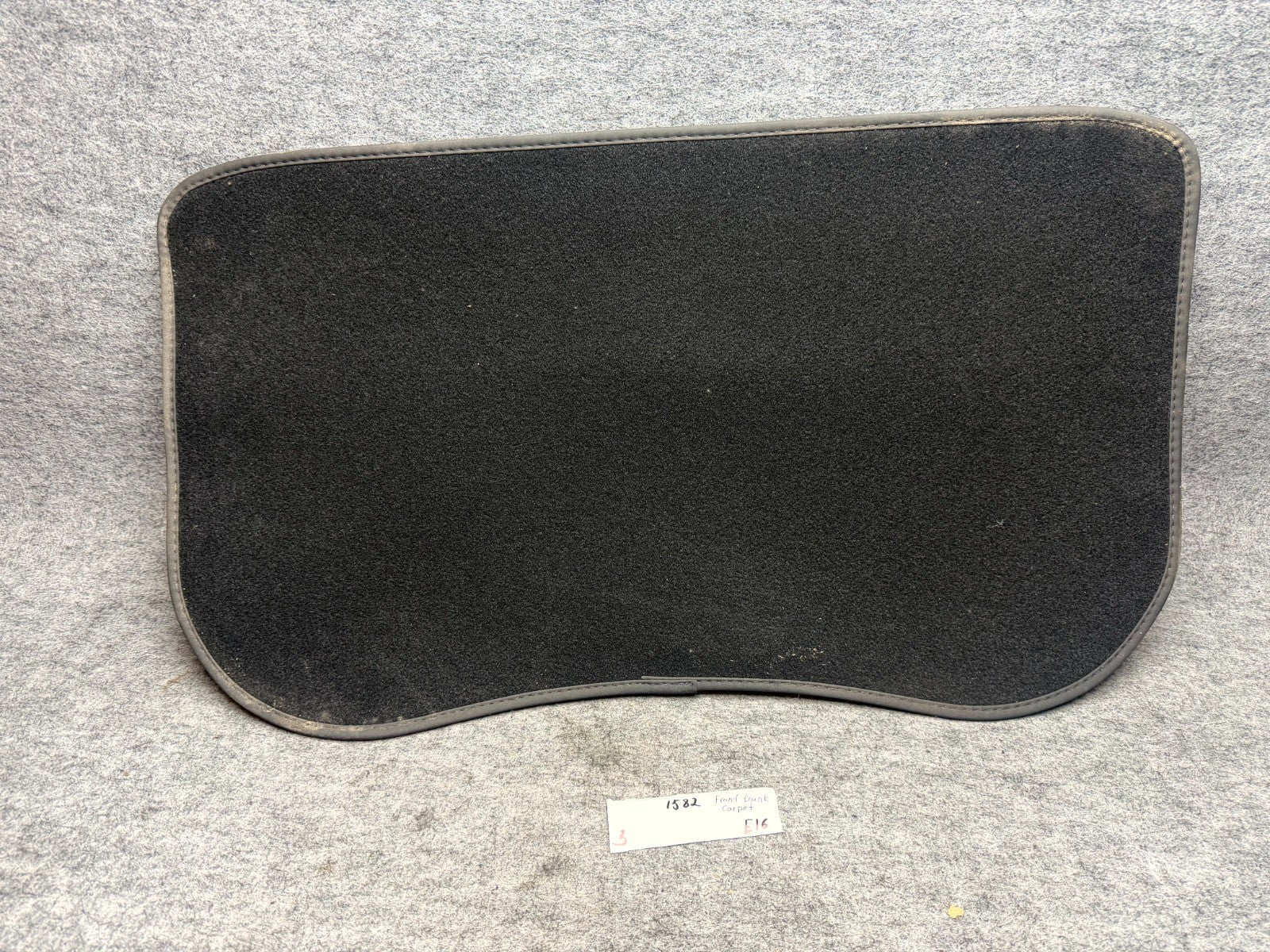 ♦️17-23 TESLA MODEL 3 FRONT TRUNK FRUNK FLOOR CARPET LINER MAT OEM, 1090853-00-E