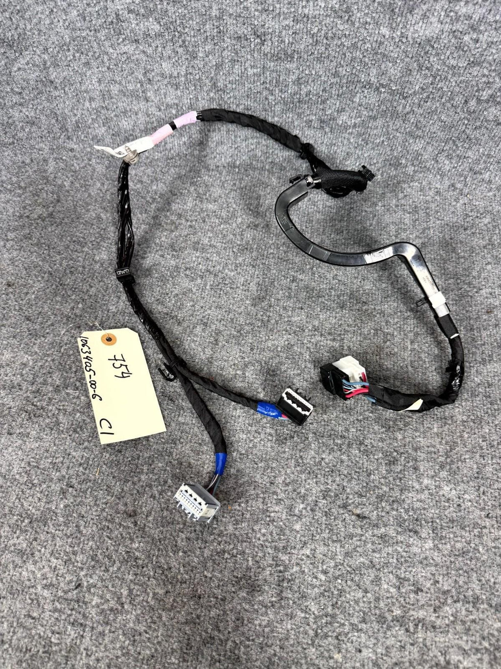 ♦️16-20 Tesla Model X Rear Left Door Damper Strut Wiring Harness 1063405-00-G