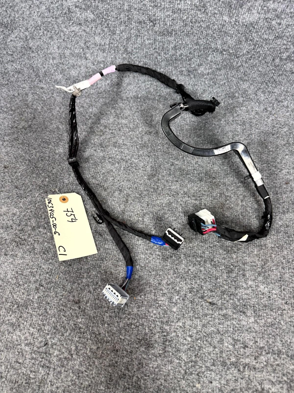 ♦️16-20 Tesla Model X Rear Left Door Damper Strut Wiring Harness 1063405-00-G