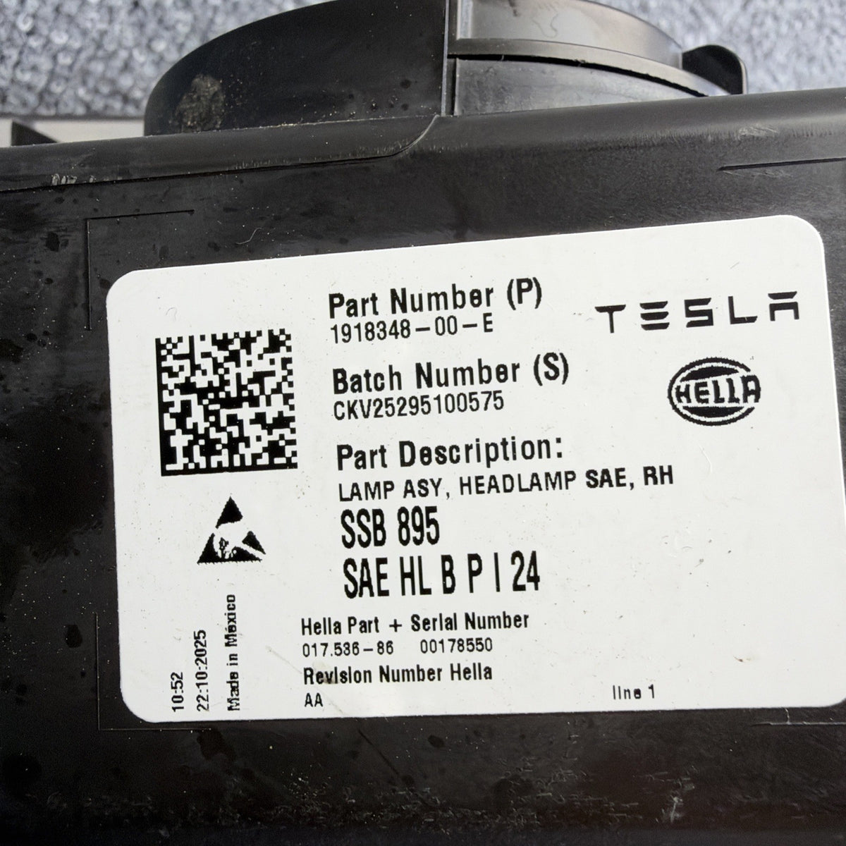 DMG‼️25-27 Tesla Model Y Juniper RH Right Passenger Side Headlight LED OEM