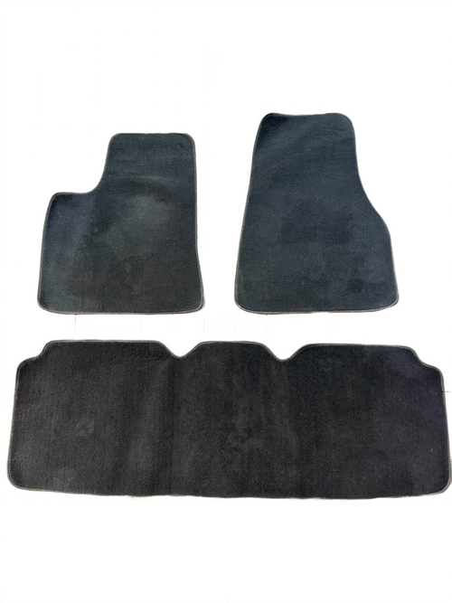 2020-2023 Tesla Model 3 Front & Rear Velour Floor Mats Black