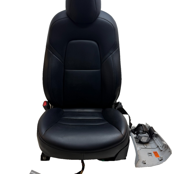 2017-2023 Tesla Model 3 Front Left Driver Seat Black Leather 1456942-00-A