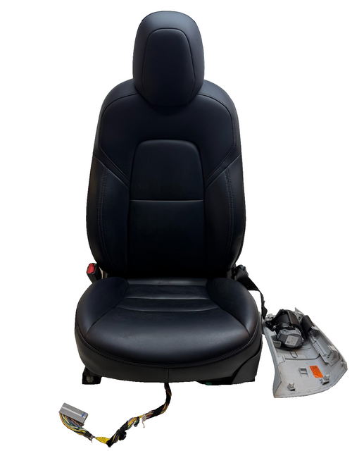 2017-2023 Tesla Model 3 Front Left Driver Seat Black Leather 1456942-00-A