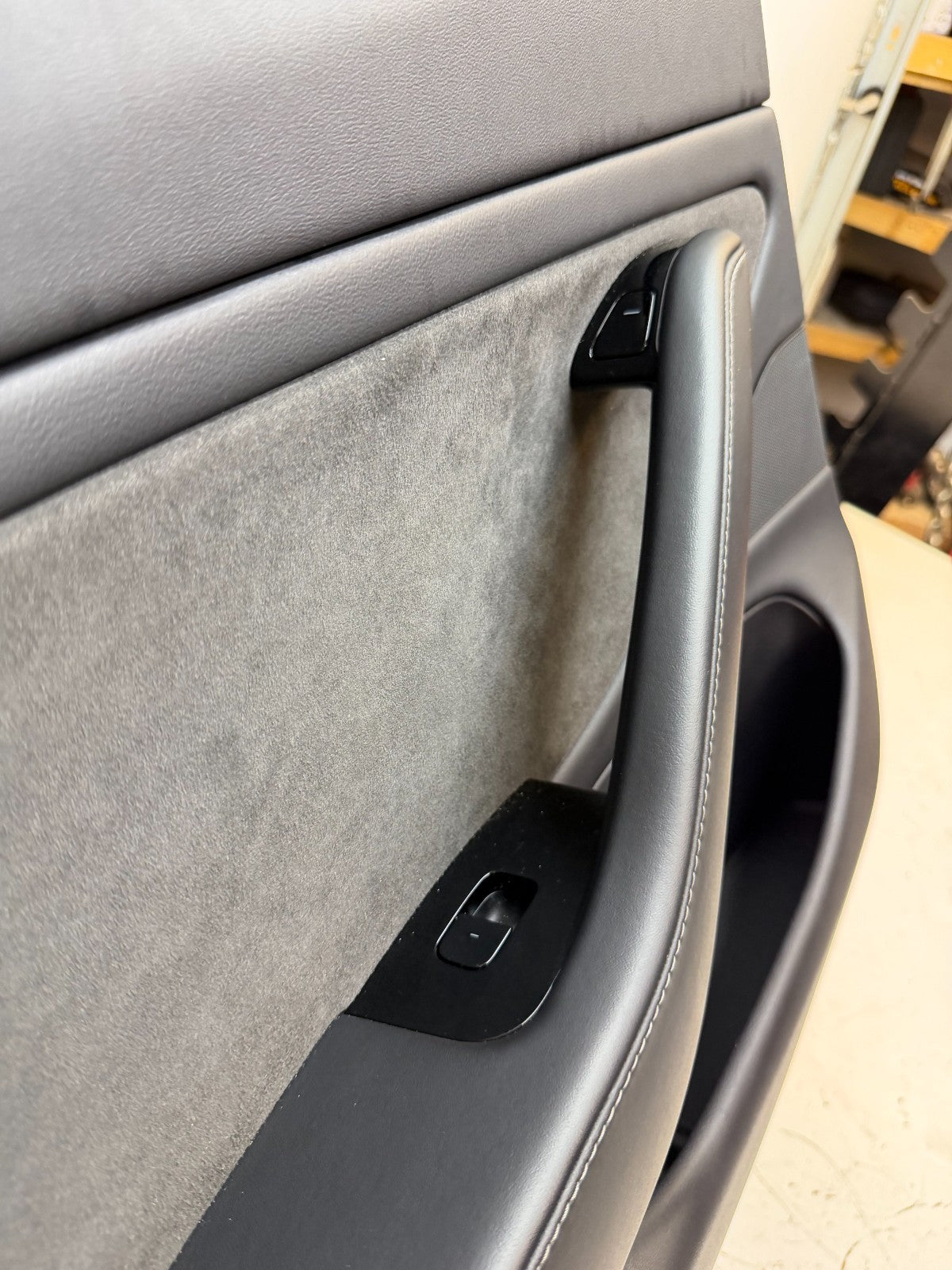 2017-23 Tesla Model 3 Rear Left Driver Side Door Shell Panel Assembly Gray OEM
