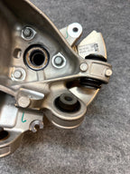 2020-2024 TESLA MODEL Y REAR LEFT SPINDLE KNUCKLE HUB & SHIELD OEM, 1188411-00-G