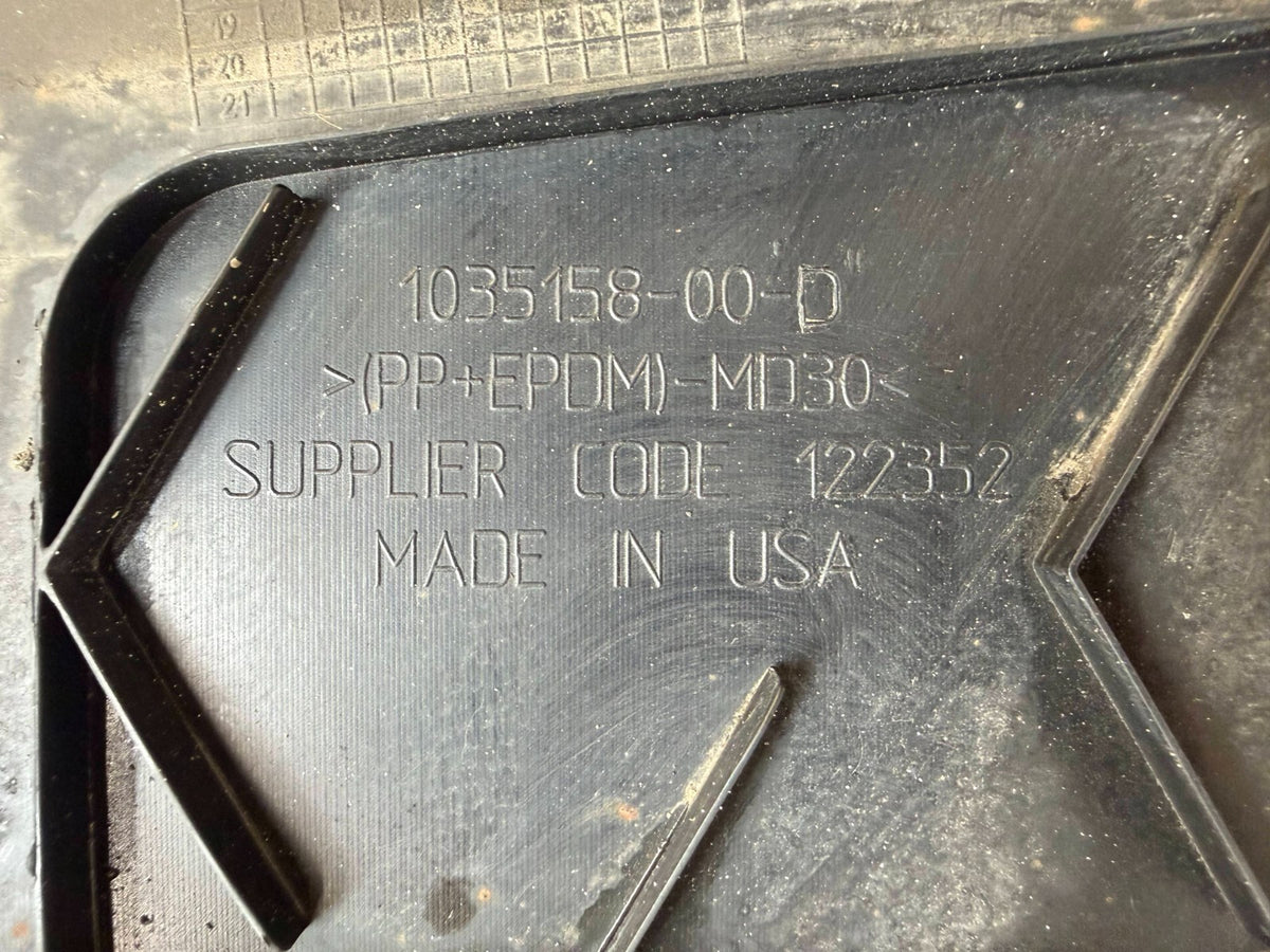 2016-2020 Tesla Model X Front Bumper Lower Aero Shield Diffuser 1035158-00-D