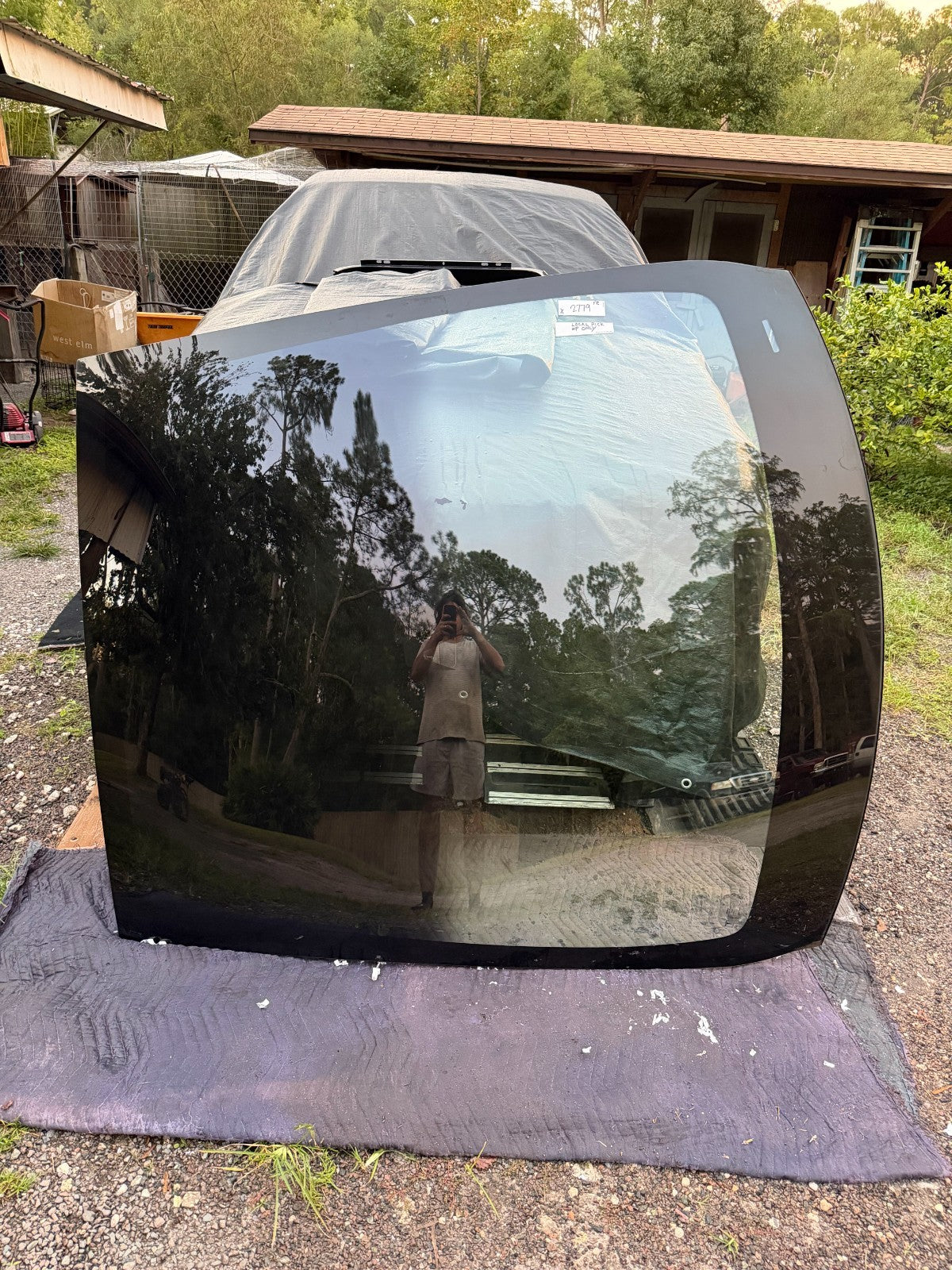 2016-2020 Tesla Model X Front Middle Panoramic Roof Window Glass