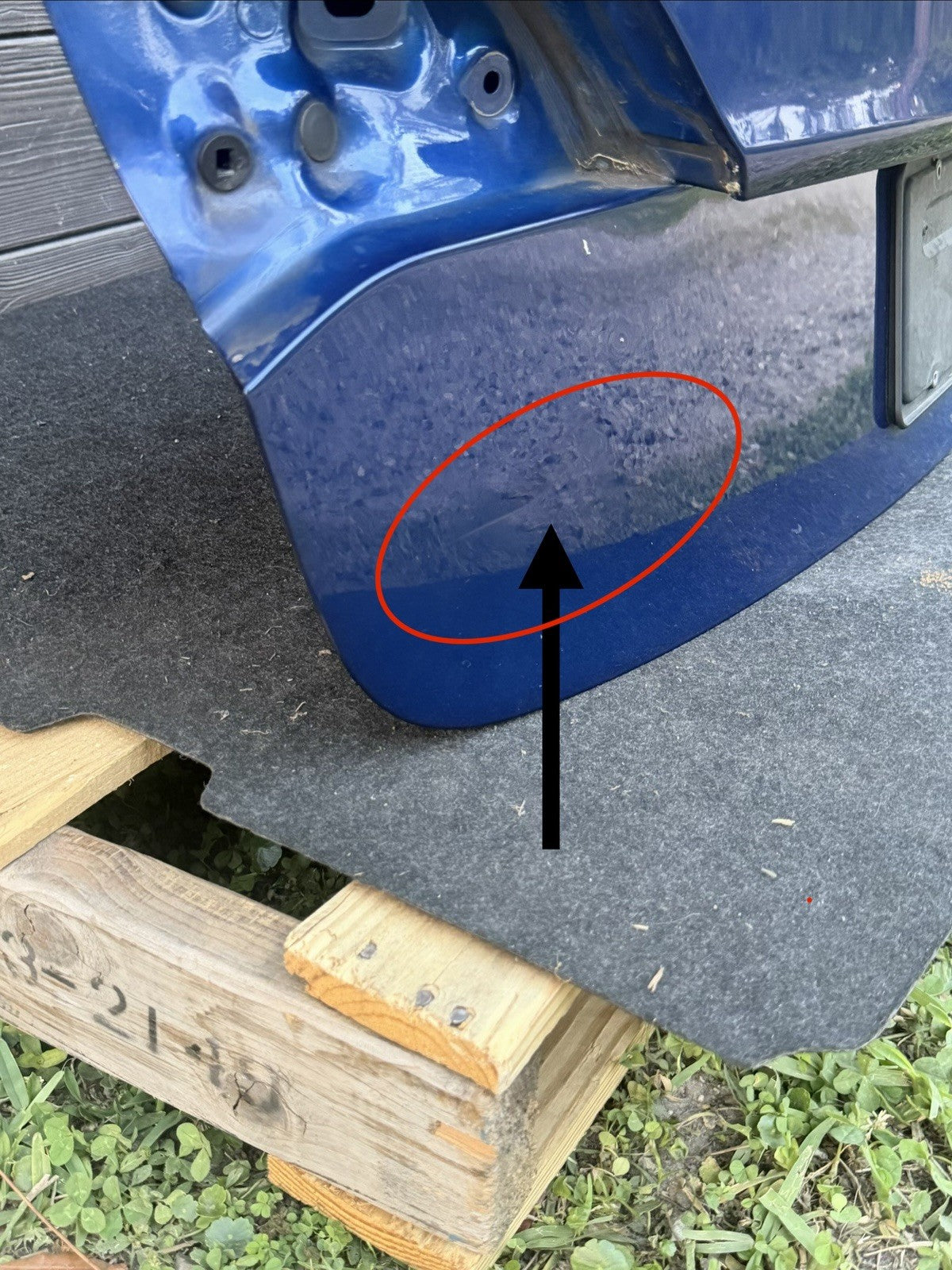2017-2023 Tesla Model 3 Rear Trunk Tailgate Liftgate Deck Lid Shell Panel BLUE