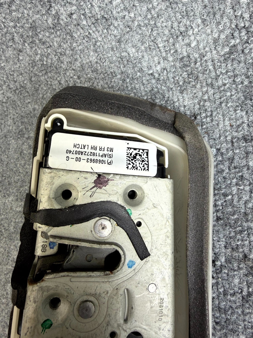 2017-2023 TESLA MODEL 3 FRONT RIGHT DOOR LOCK LATCH ACTUATOR OEM, 1068963-00-G