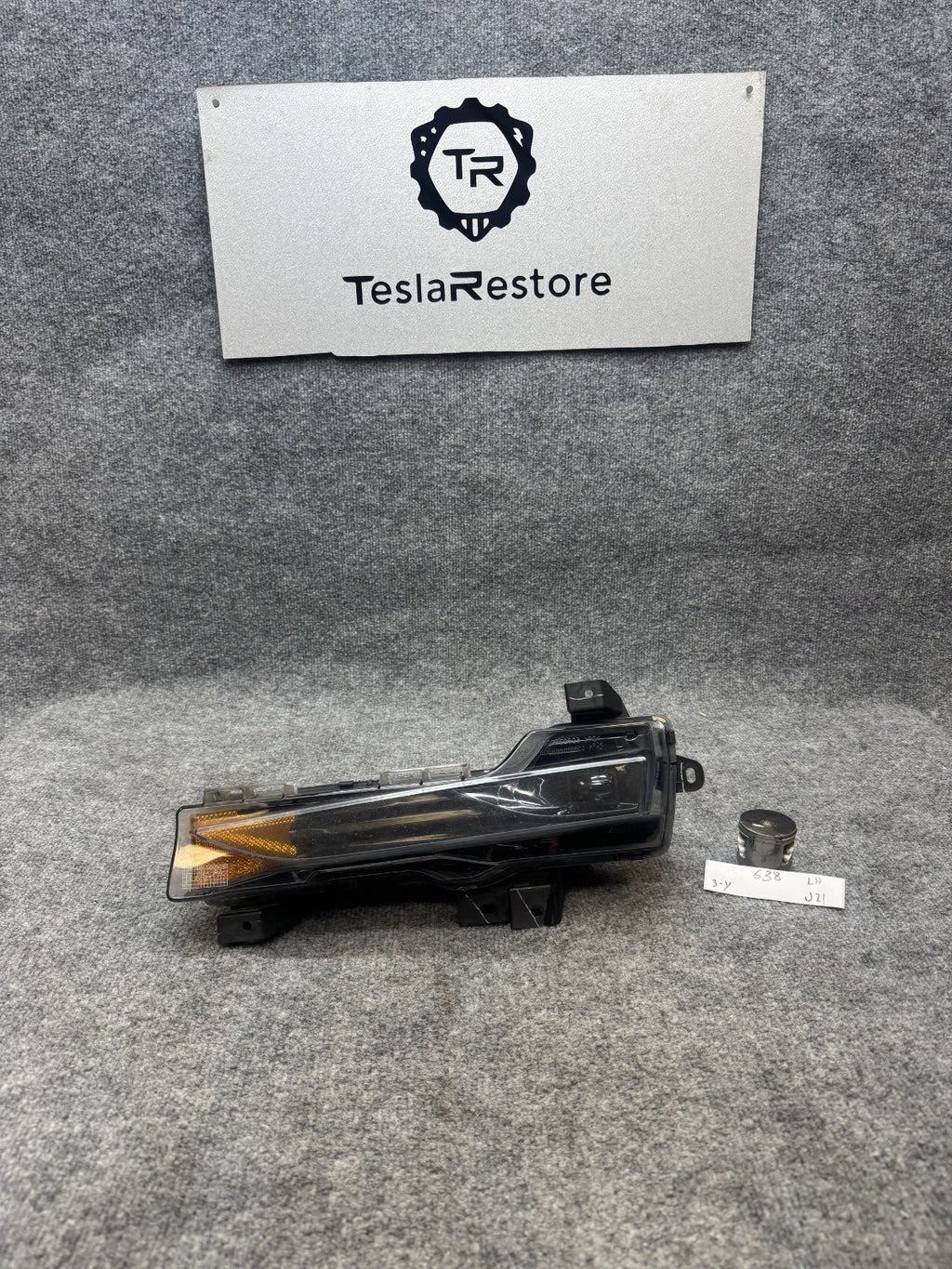 2017-2024 TESLA MODEL 3 Y FRONT LEFT DRIVER SIDE LED FOG LIGHT OEM, 1077389-00-E