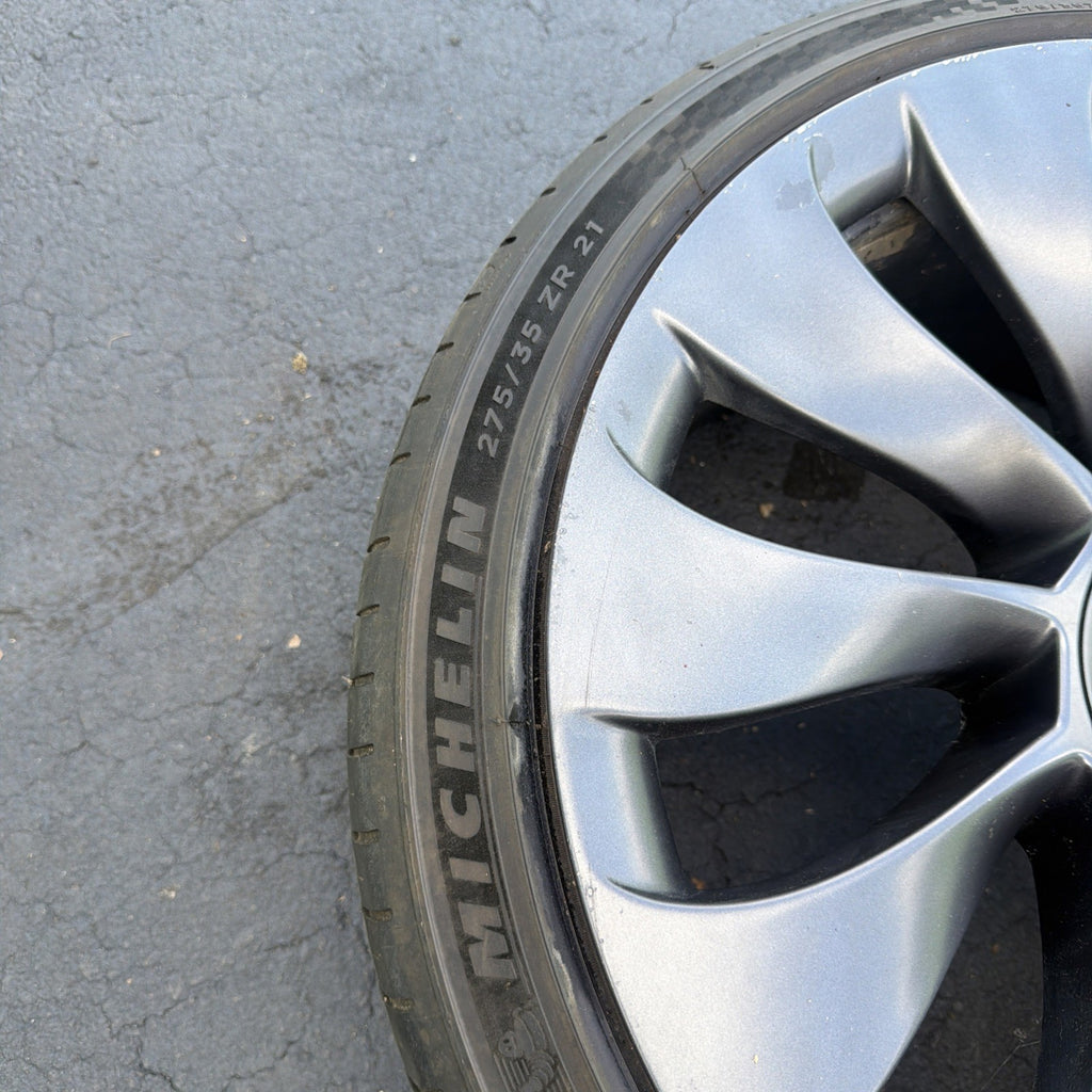 20-24 Model Y Rear Uberturbine Wheel Rim 21x10.5J 48MM 11-Spokes 1188227-00-B