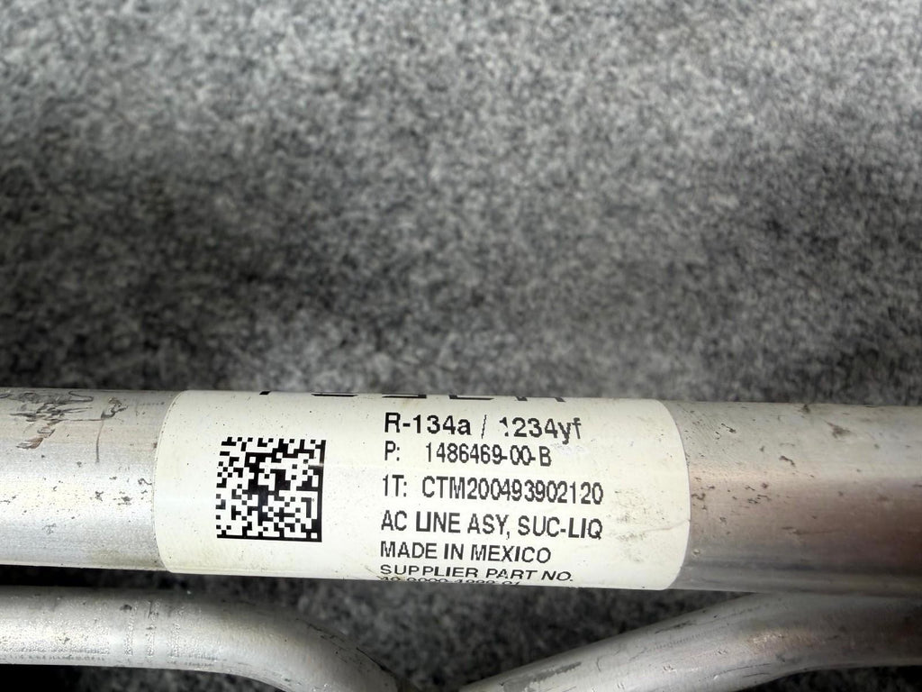 ♦️16-20 Tesla Model X AC Air Conditioning Hose Tube Pipeline OEM, 1486469-00-C