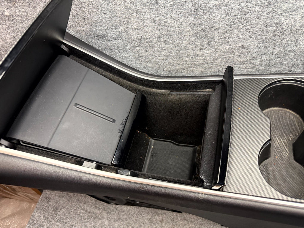 ♦️17–23 TESLA MODEL 3 CENTER CONSOLE ARMREST STORAGE ASSEMBLY OEM, 1087897-00-B