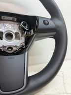 2017-2024 Tesla Model 3 / Y Steering Wheel Leather Black Heated OEM 1490214-00-B