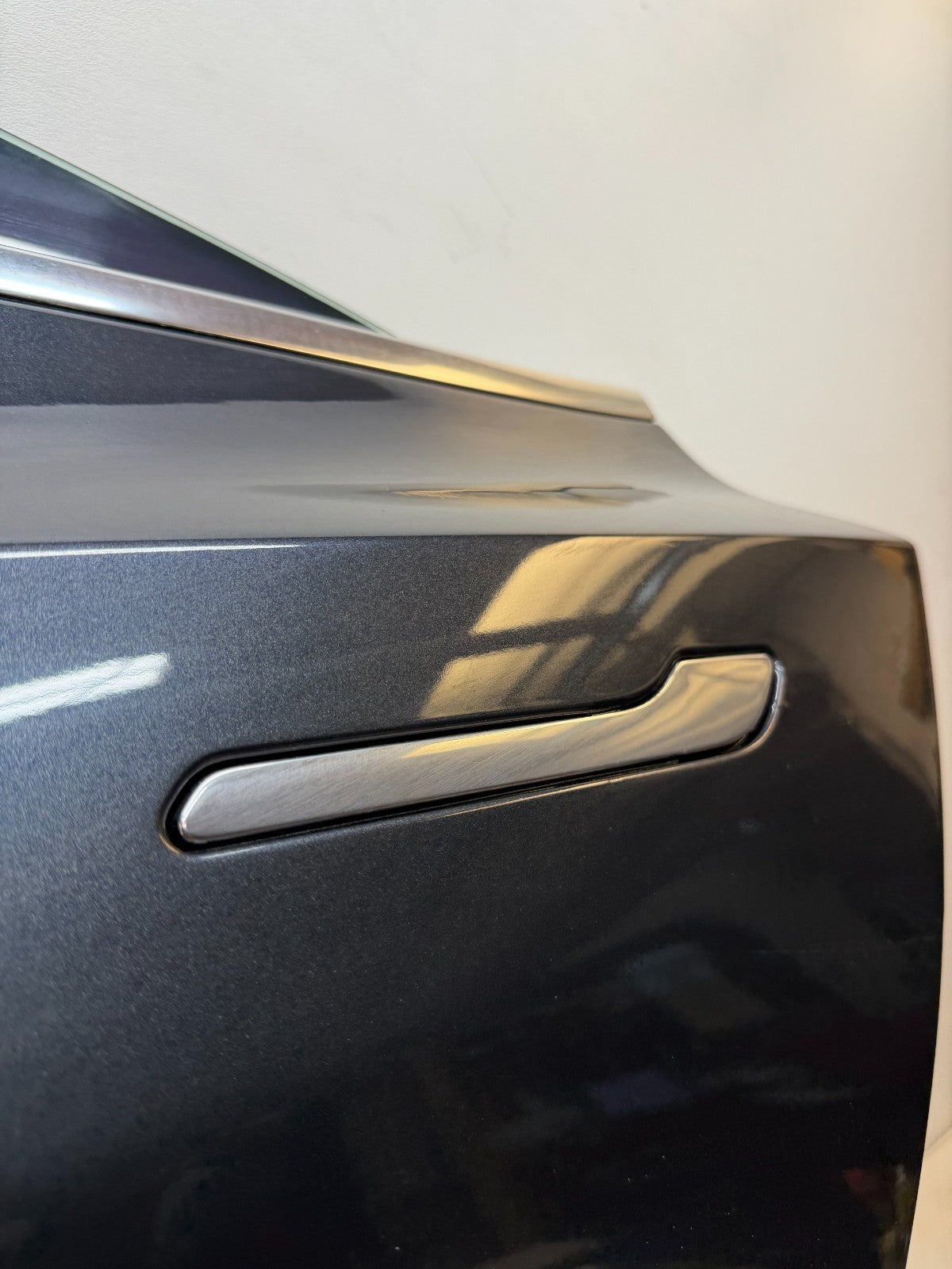 2017-23 Tesla Model 3 Rear Left Driver Side Door Shell Panel Assembly Gray OEM