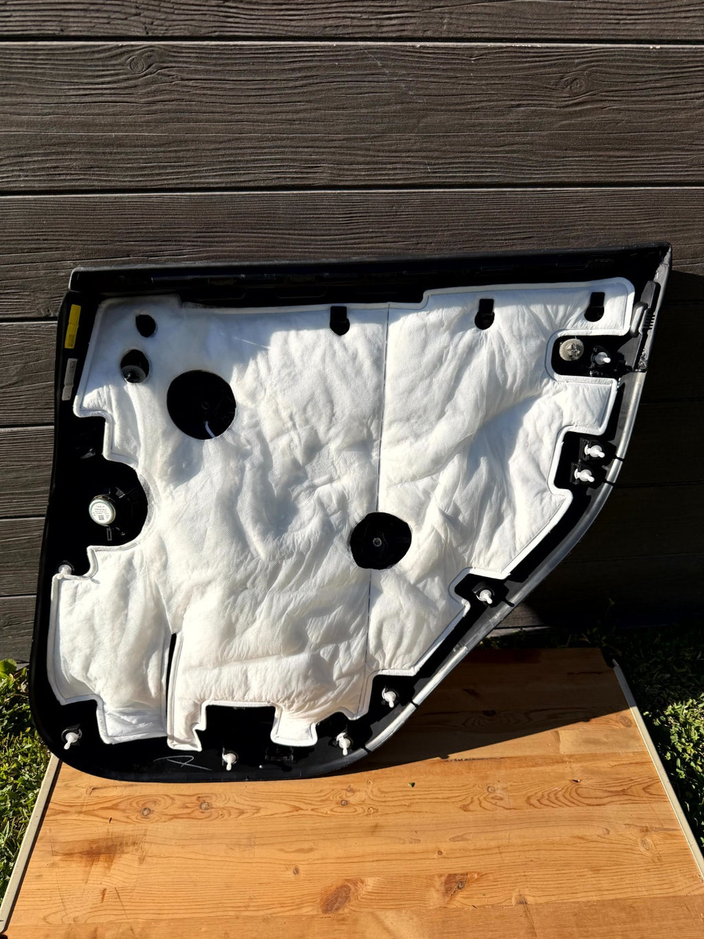 2020 - 2024 TESLA MODEL Y REAR LEFT DOOR TRIM COVER PANEL OEM, 1997296-00-D