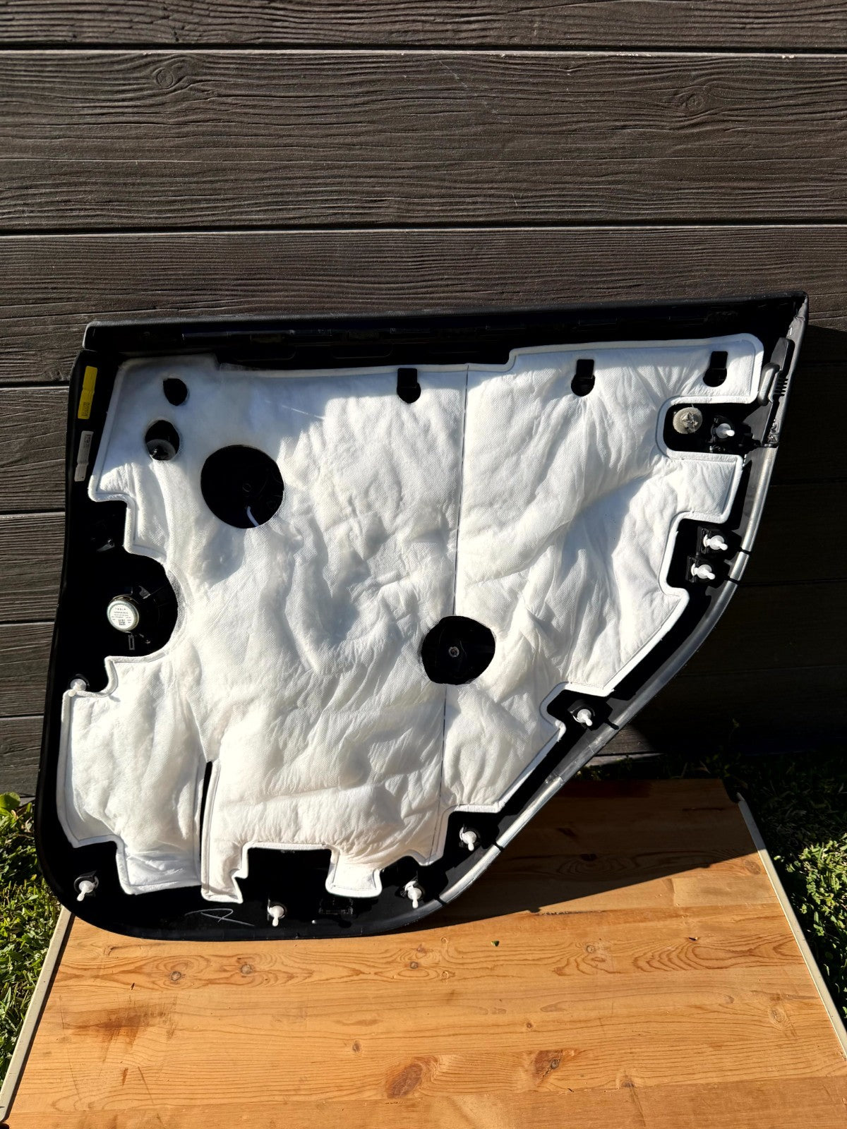 2020 - 2024 TESLA MODEL Y REAR LEFT DOOR TRIM COVER PANEL OEM, 1997296-00-D