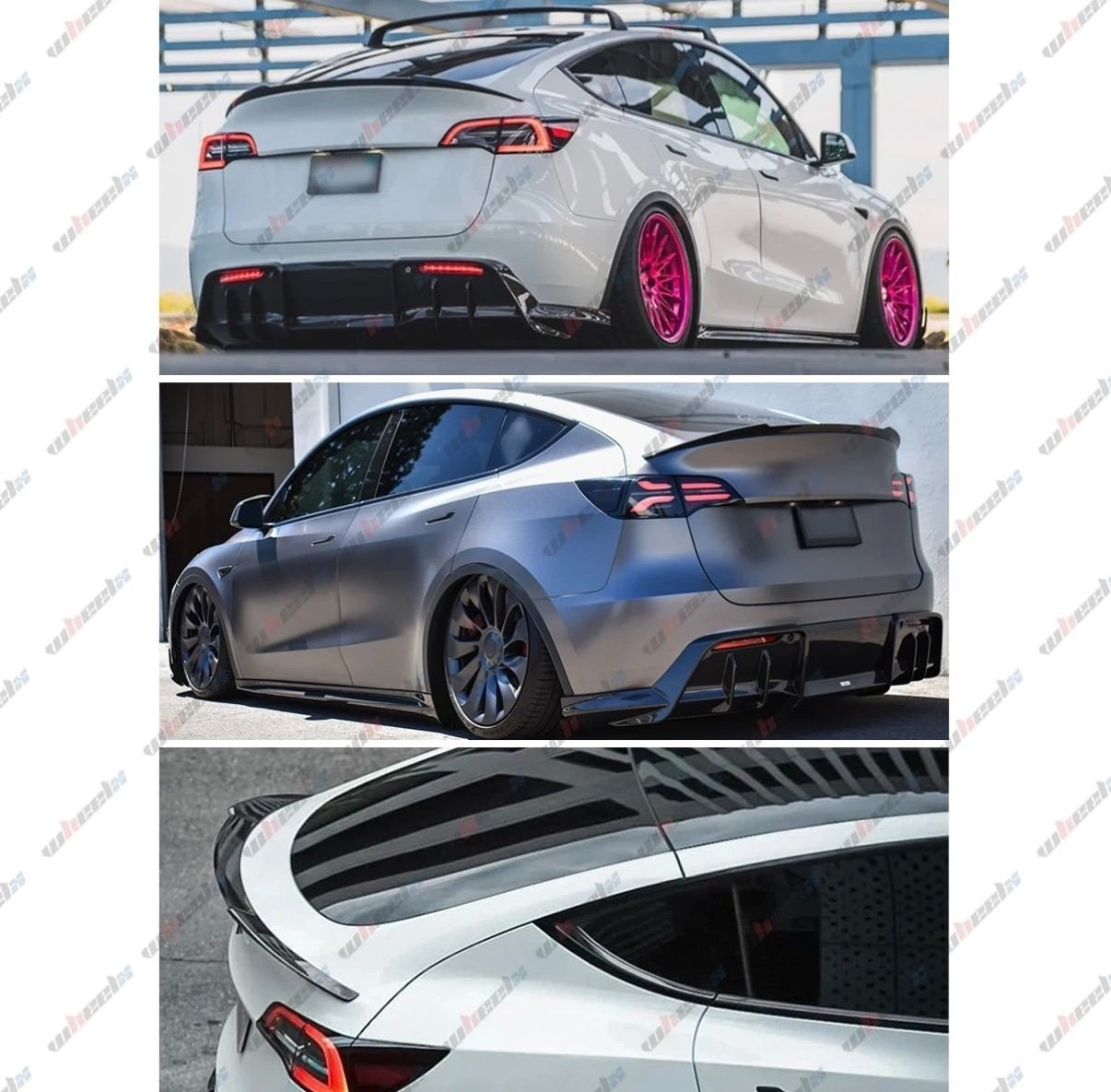 2020-2025 Tesla Model Y Rear Trunk Lip Spoiler Wing Tailgate Black