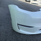 2024-2025 Tesla Model Y oem Front Bumper Cover & Tow Cap White