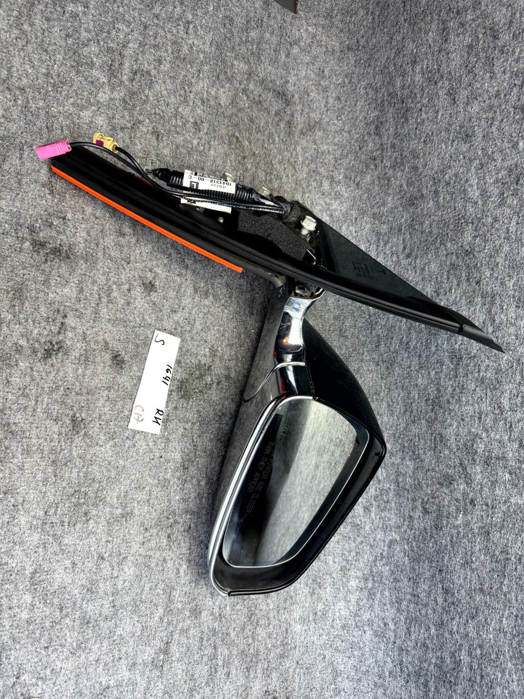 ♦️2012-2020 TESLA MODEL S RIGHT EXTERIOR REAR VIEW DOOR MIRROR OEM, 1041318-00-C