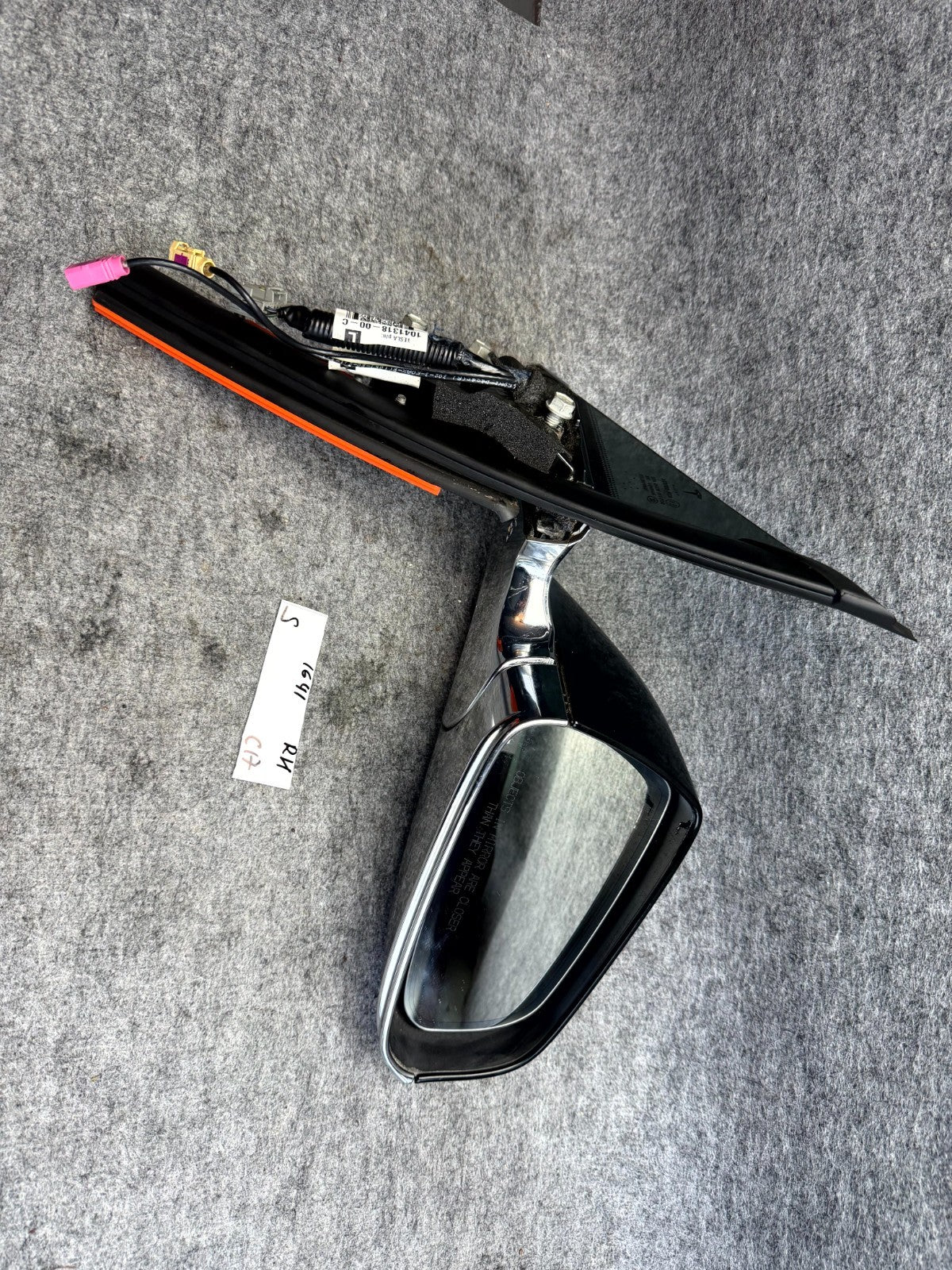 ♦️2012-2020 TESLA MODEL S RIGHT EXTERIOR REAR VIEW DOOR MIRROR OEM, 1041318-00-C