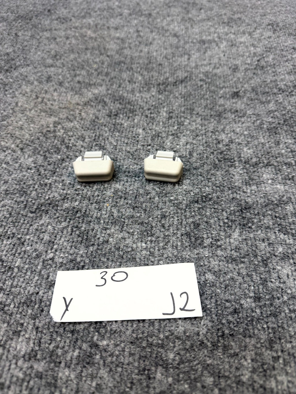 2020-2025 TESLA MODEL S HEADLINER MAGNETIC VISOR CHECK STOP SET OEM, 1533088-00