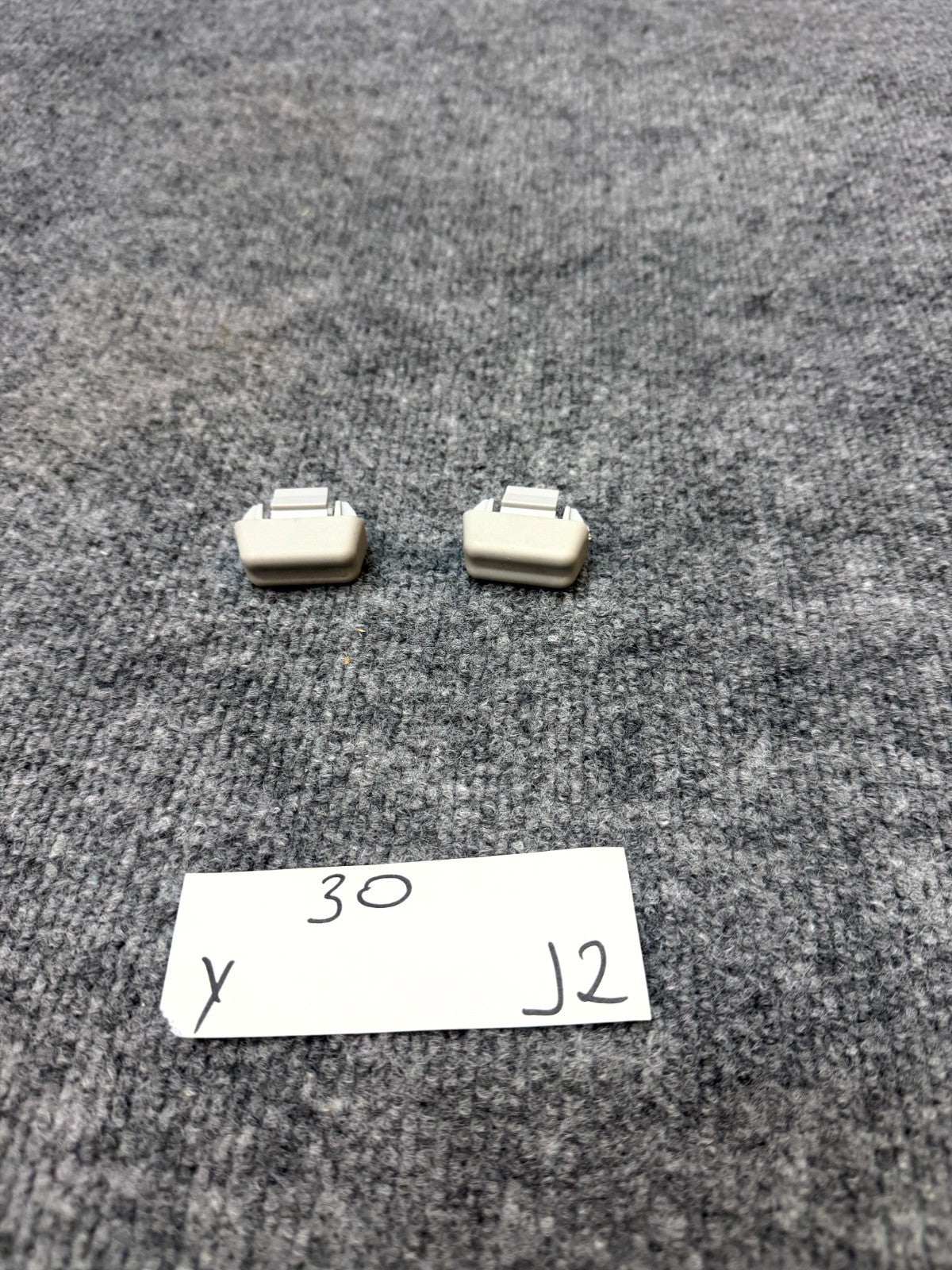2020-2025 TESLA MODEL S HEADLINER MAGNETIC VISOR CHECK STOP SET OEM, 1533088-00