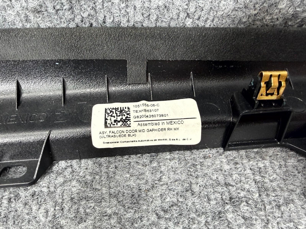 2016-2023 Tesla Model X Rear Right Falcon Door Suede Trim OEM, 1051556-06-C