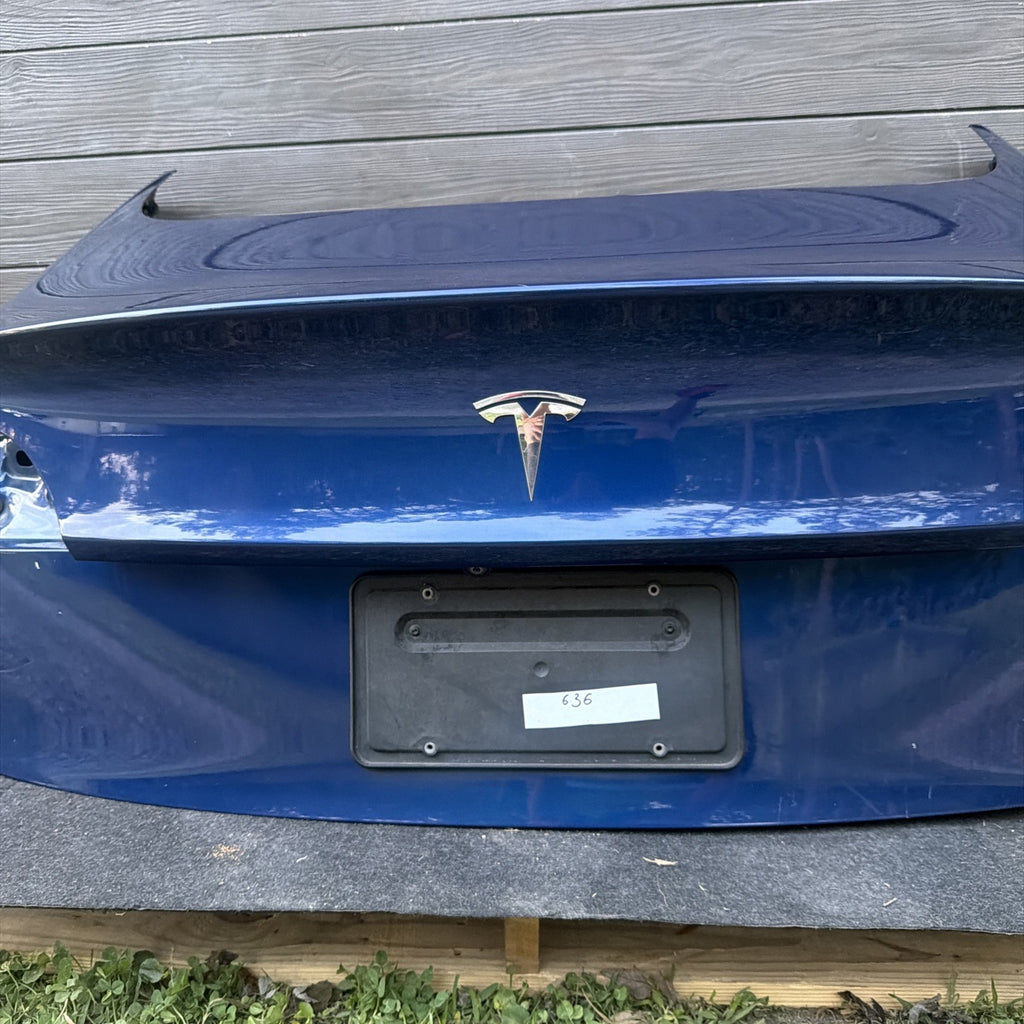 2017-2023 Tesla Model 3 Rear Trunk Tailgate Liftgate Deck Lid Shell Panel BLUE