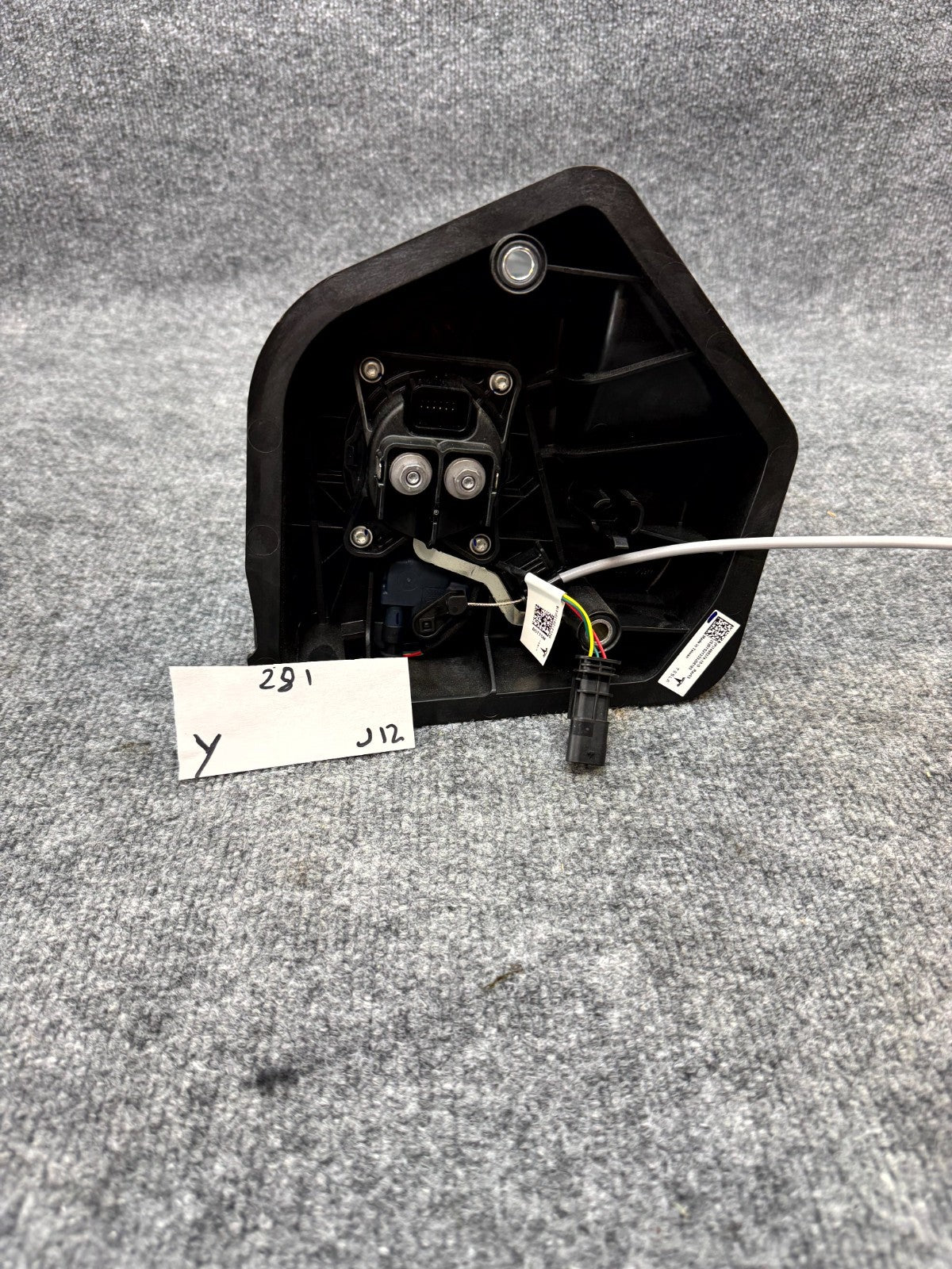 2020 - 2024 TESLA MODEL Y REAR CHARGE PORT INLET SOCKET MODULE OEM, 1490374-10-D