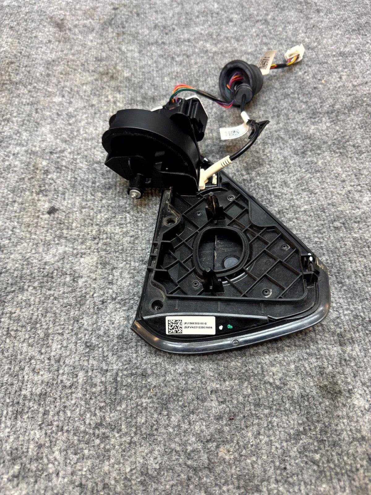 2017-2023 TESLA MODEL 3 LEFT CHARGE PORT DOOR REFLECTOR & COVER OEM, 156630200G