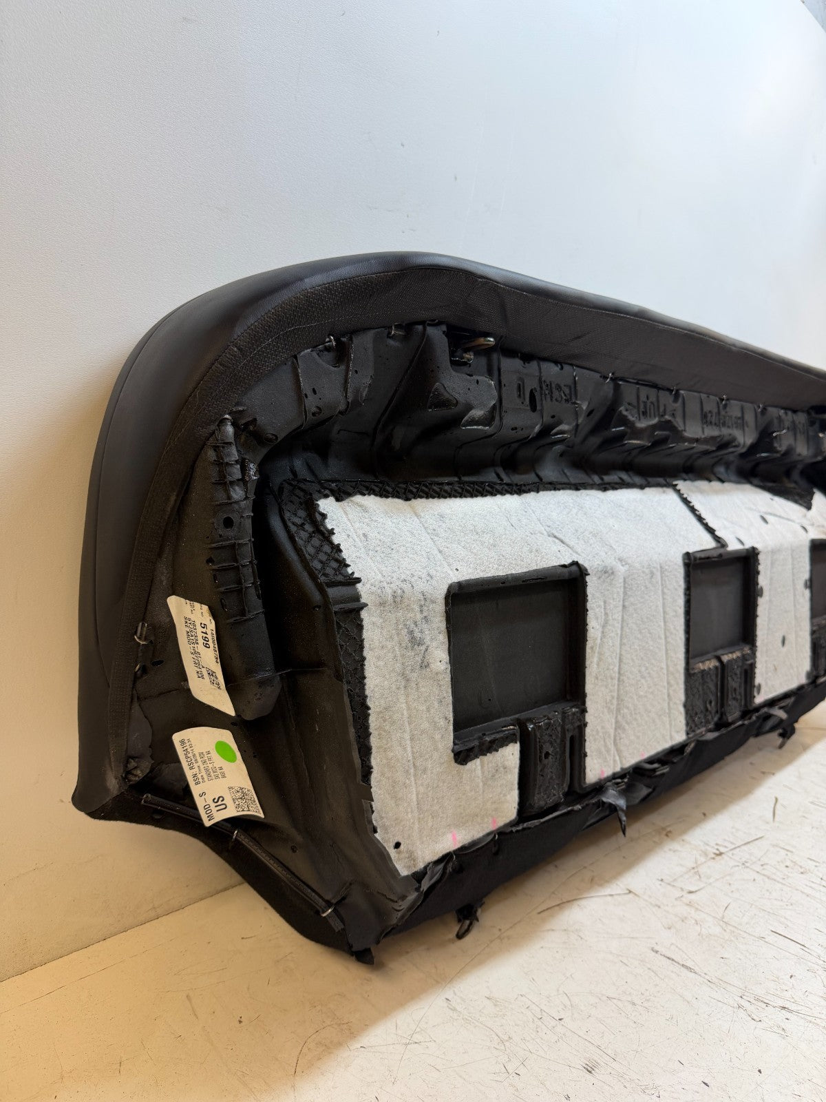 2012-2020 TESLA MODEL S REAR LOWER BOTTOM SEAT CUSHION BLACK OEM 1037338-01-A