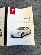 ♦️2017 - 2023 TESLA MODEL 3 OWNER'S MANUAL BOOK SET OEM