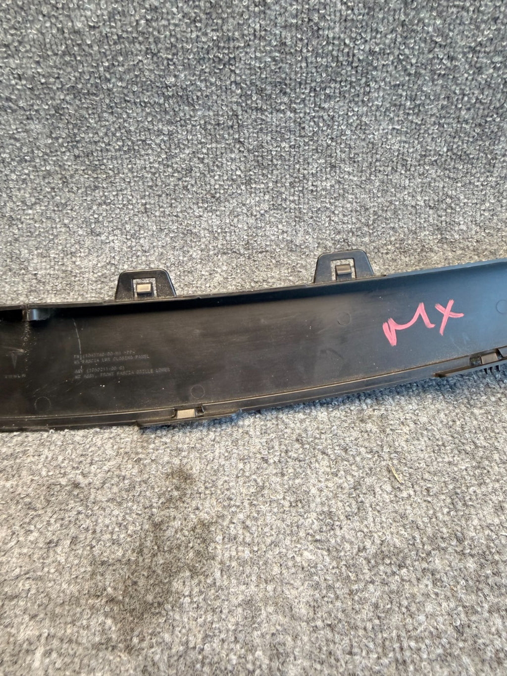 16-20 Model X Front Bumper Fascia Lower Grille Lower Closing Panel 1050211-00-G