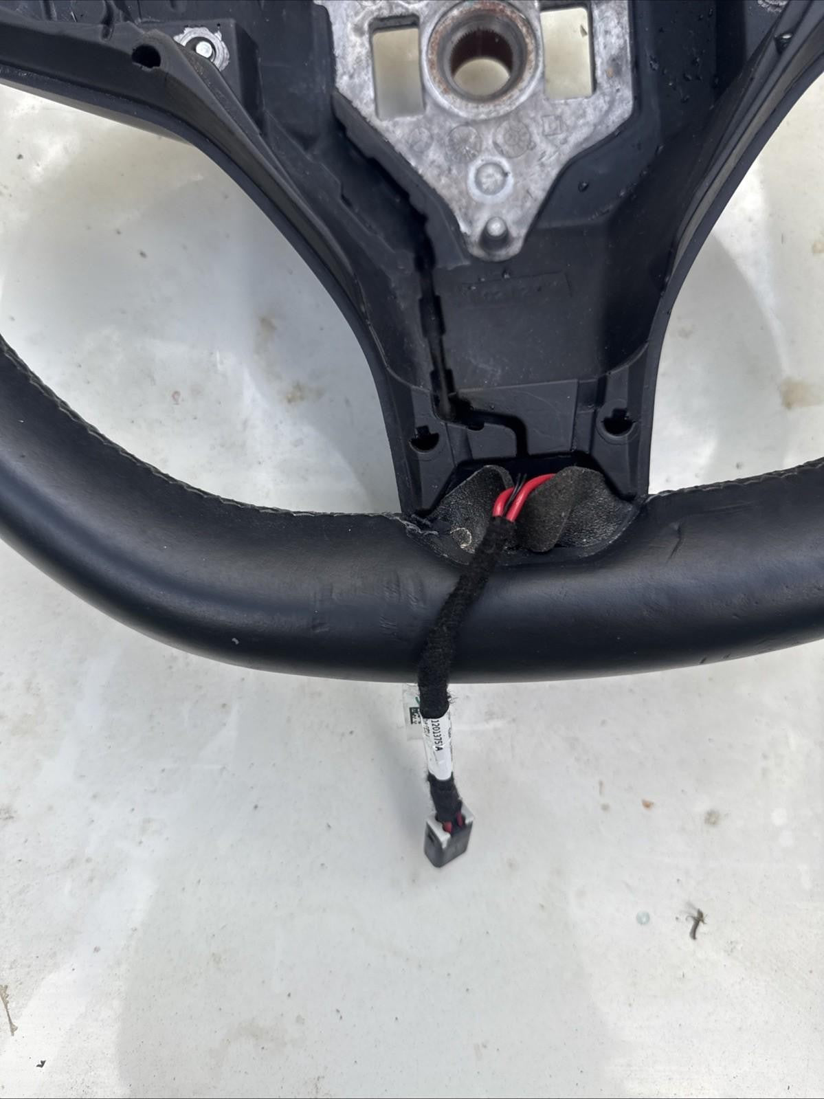 ♦️2012-2020 TESLA MODEL S DRIVER STEERING WHEEL BLACK ASSEMBLY OEM, 1036774-00-D