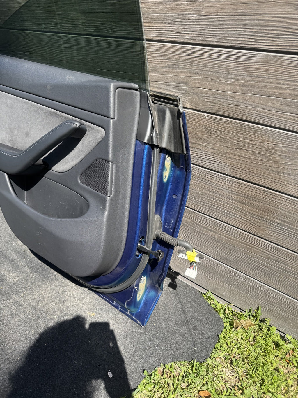 2018-2023 Tesla Model 3 M3 Rear Driver Side Door Shell Panel Left LH Blue PPSB