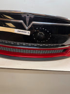 2012-2016 Tesla Model S Front Bumper Cover Complete W/ Lights OEM 1017415-00-C