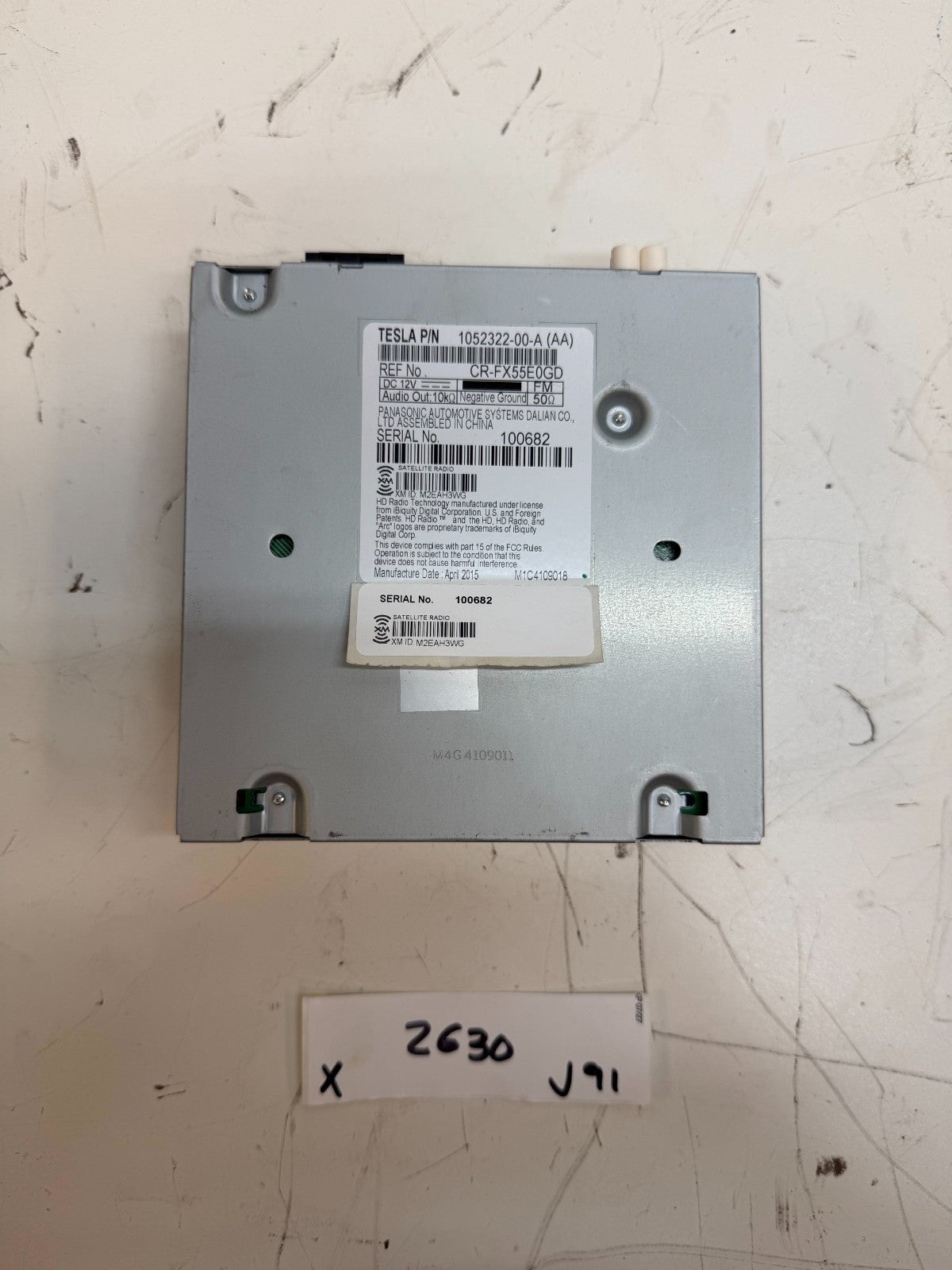 2016-2020 Tesla Model X Audio Equipment Radio Stereo Module OEM 1052322-00-A
