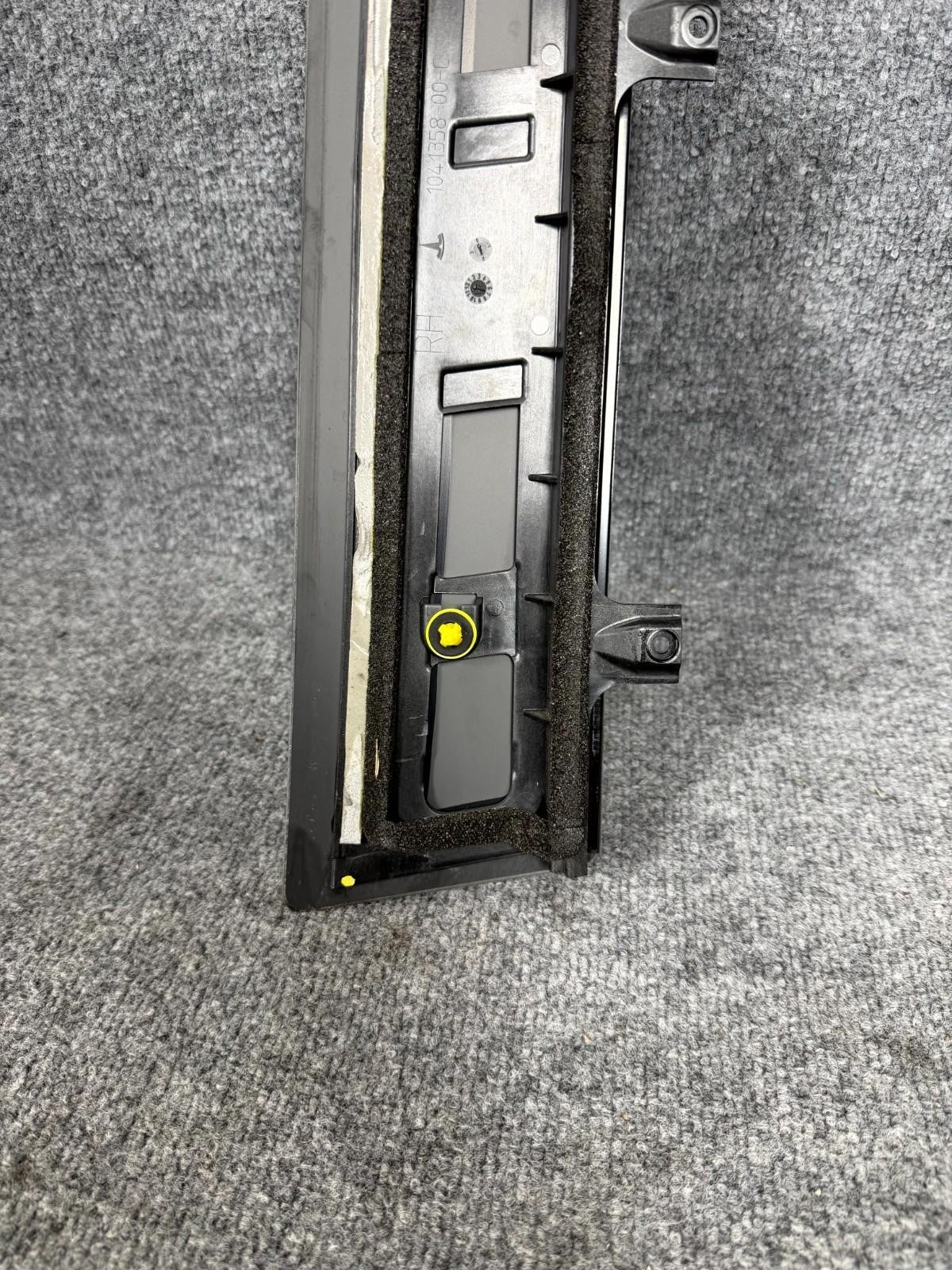 16-20 Tesla Model X Rear Right B Pillar Applique Molding Trim OEM 1041358-00-C