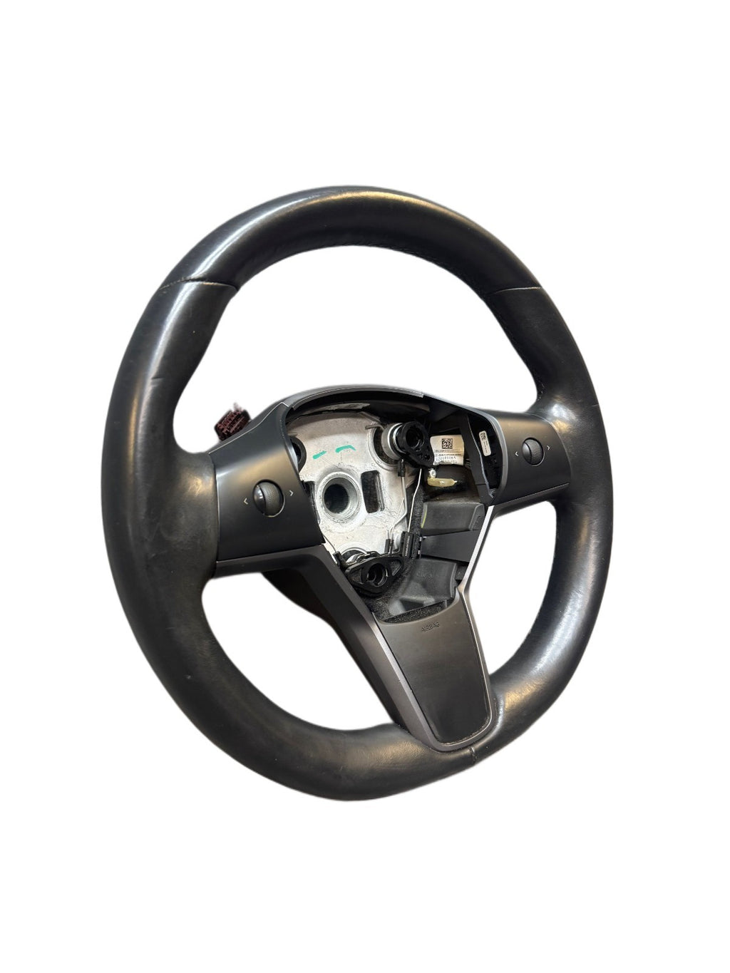 2017-2023 Tesla Model 3 Y Steering Wheel Leather Black 1085682-00-B