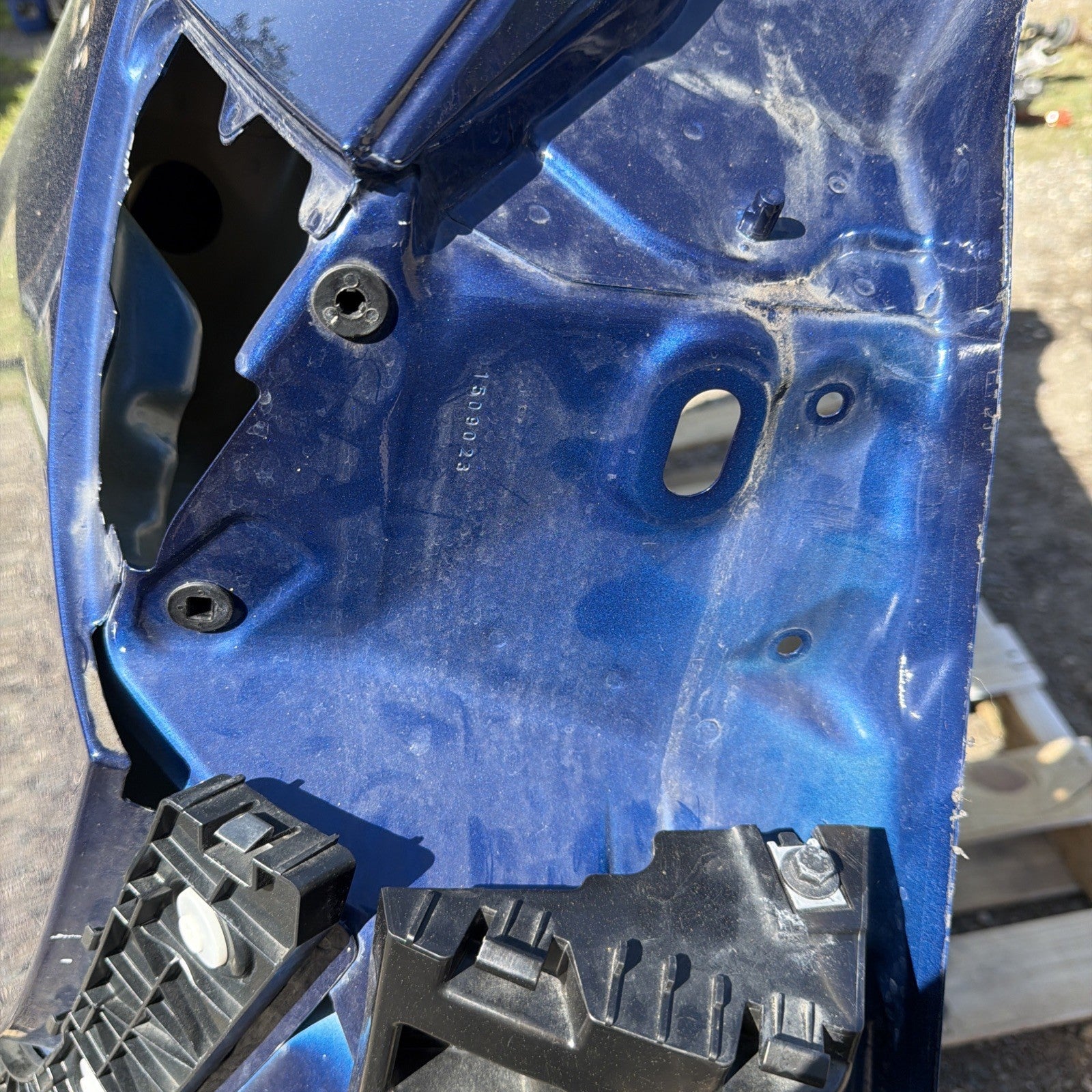 2020-2024 Tesla Model Y Rear Left Quarter Panel Structural Cutout LH BLUE