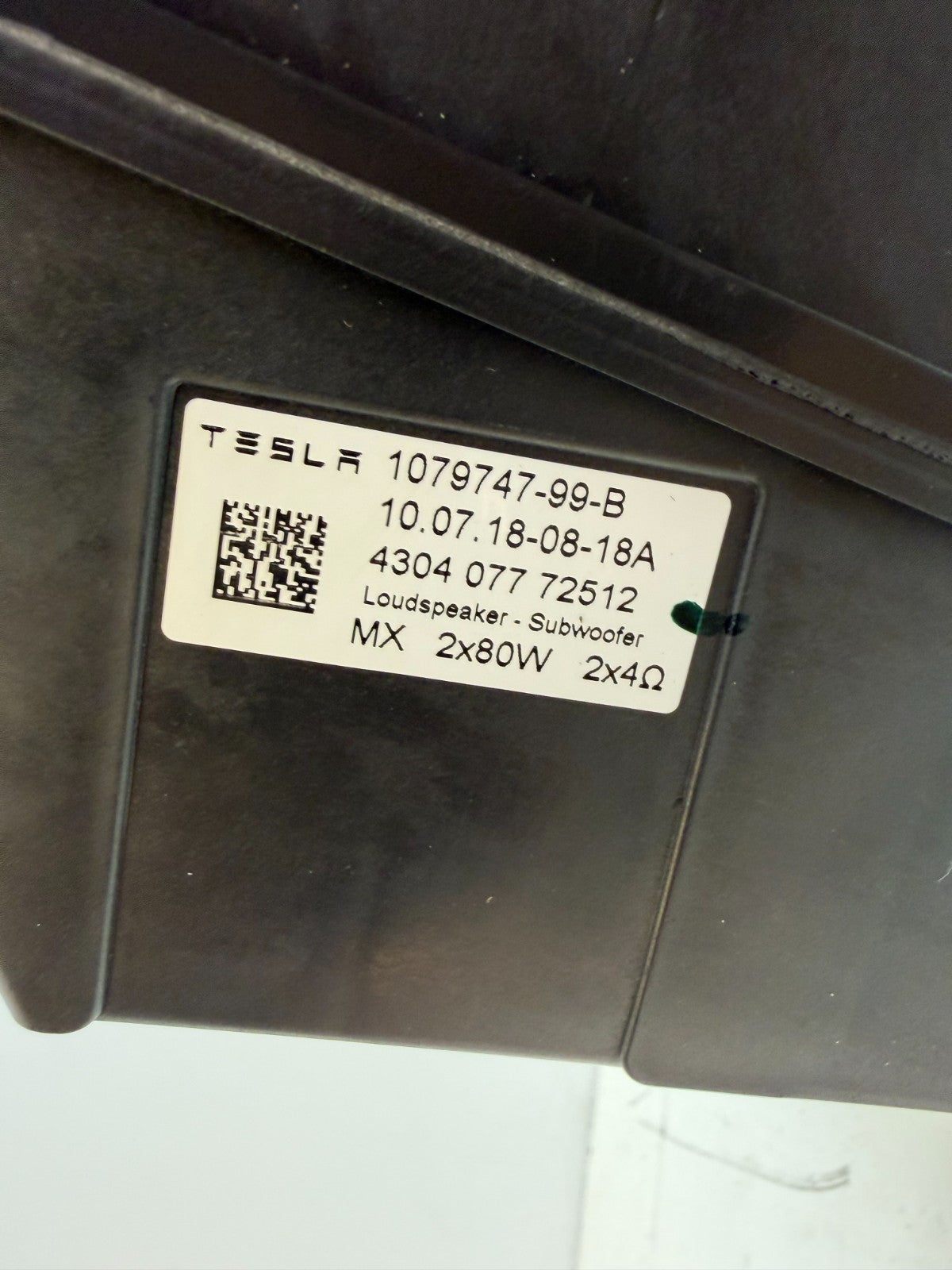 2017-2023 Tesla Model 3 Subwoofer Audio Bass Box Loudspeaker 1079747-99-B